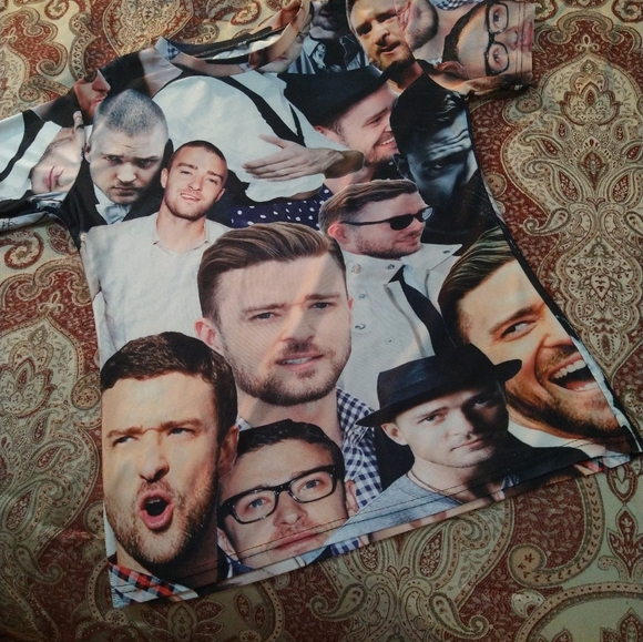 Free with purchase size small Justin Timberlake photo printed t-shirt - Picture 3 of 6